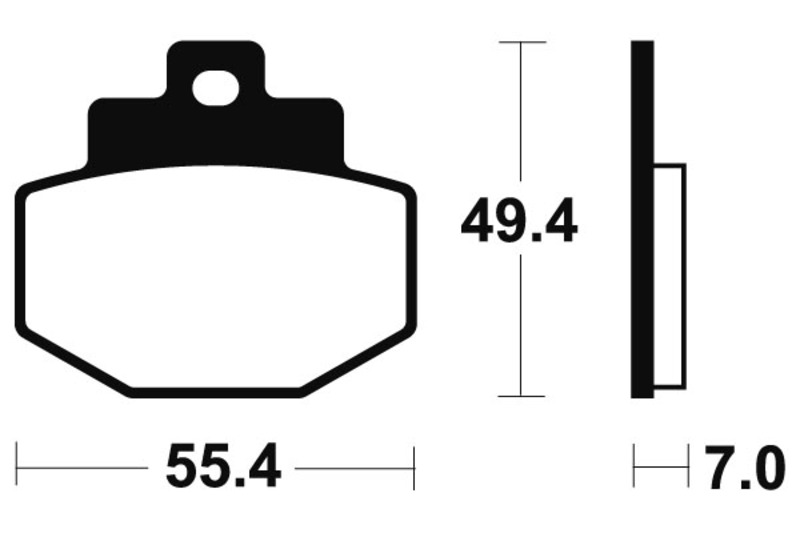 Tecnium - Brake Pads Gesinterd Metaal voor Maxi Scooter