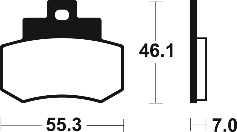 Tecnium - Brake Pads Sinter Metal voor Maxi Scooter