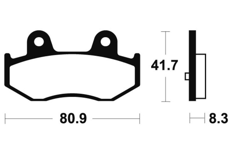 Tecnium - Brake Pads Sinter Metal voor Maxi Scooter