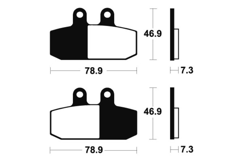 Tecnium - Brake Pads Sinter Metal voor Maxi Scooter