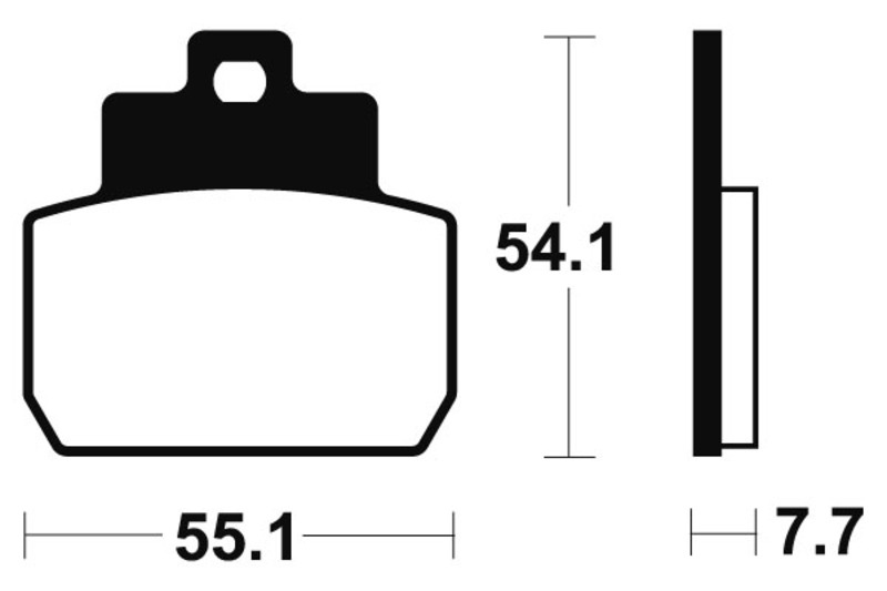 Tecnium - Brake Pads Sinter Metal voor Maxi Scooter