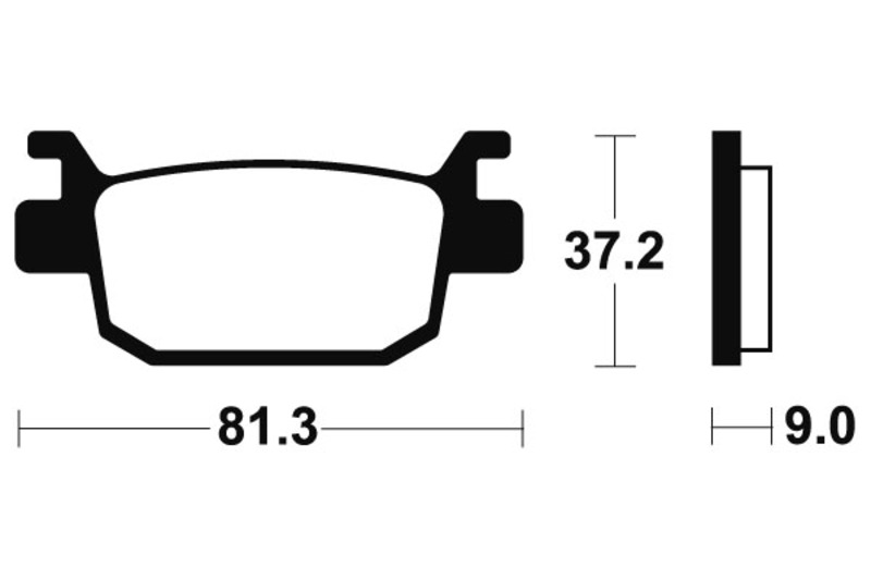 Tecnium - Brake Pads Sinter Metal voor Maxi Scooter