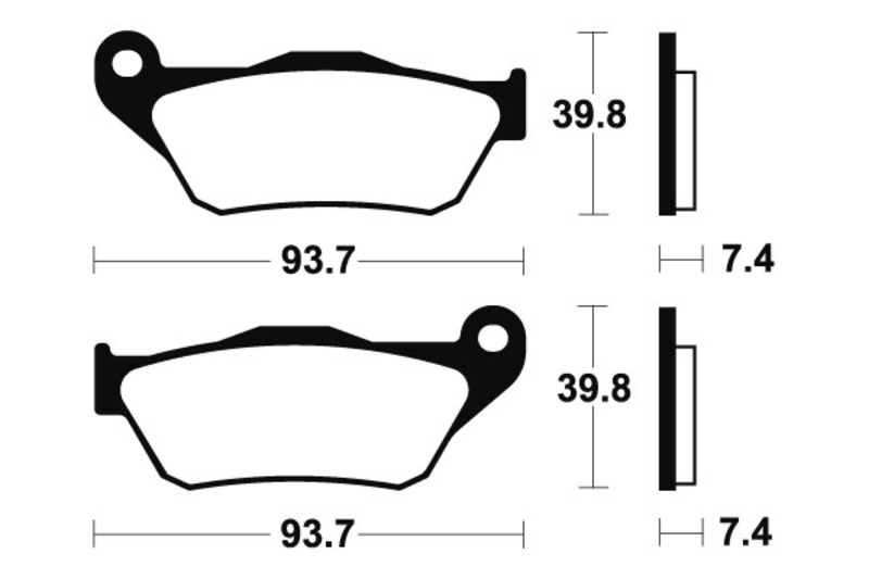 Tecnium - Brake Pads Sinter Metal voor Maxi Scooter