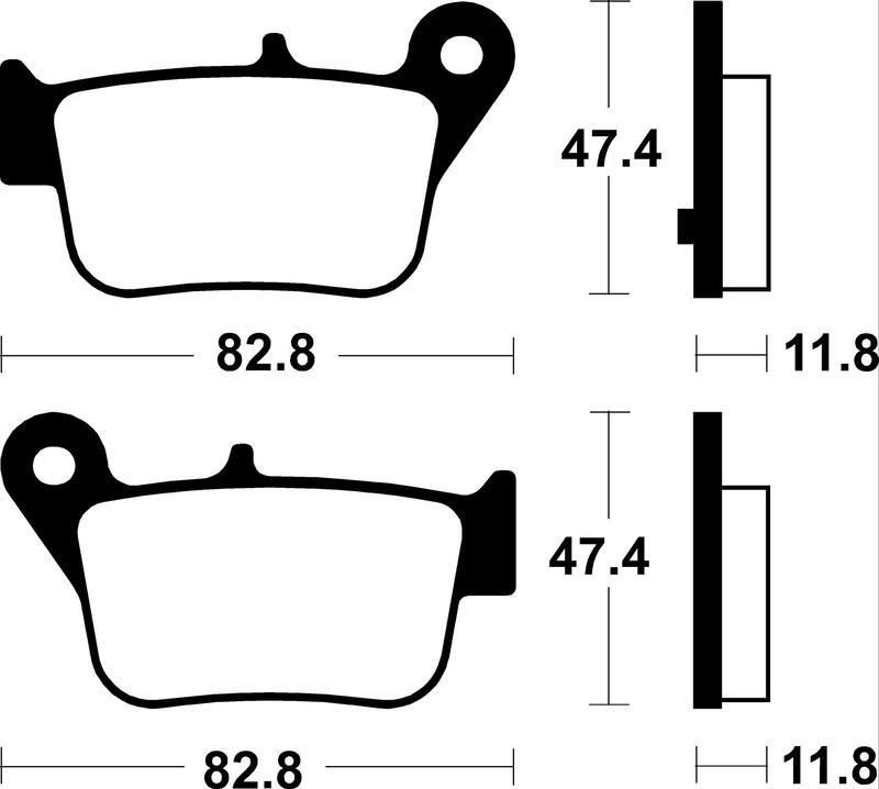 Tecnium - Brake Pads Sinter Metal voor Maxi Scooter