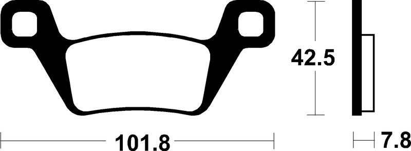 Tecnium - Brake Pads Sinter Metal voor Racing MX/ATV