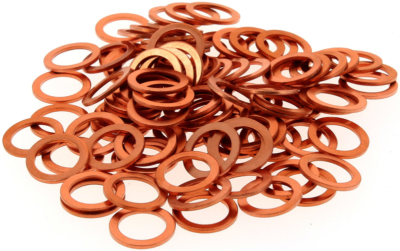 Bihr - Washers Bag 100Pcs 14x20x1,5 koper ringen pack van 100 stuks
