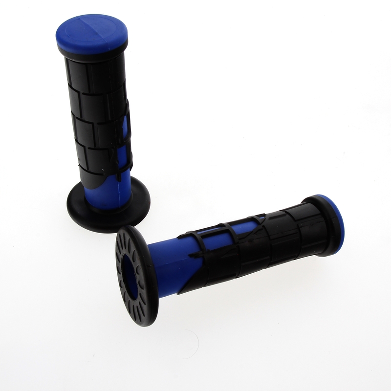 Bihr - Grip Twotone Grips Full Waffle Blauw