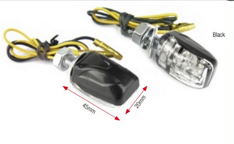 Bihr - Indicators Shell 6 Led White Lens Black