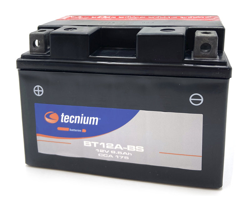 Tecnium - Battery Bt12a-Bs Mf W/ Acid