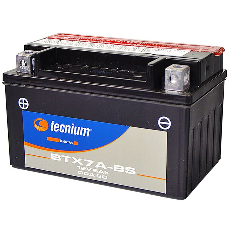 Tecnium - Battery Btx7a-Bs Mf w/ Acid