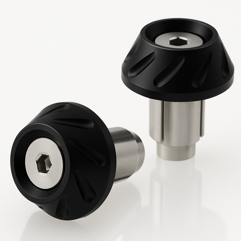 Bihr - Bar End Next Ø14-17mm, Blk voor Next Stuurgewicht 18mm Zwart