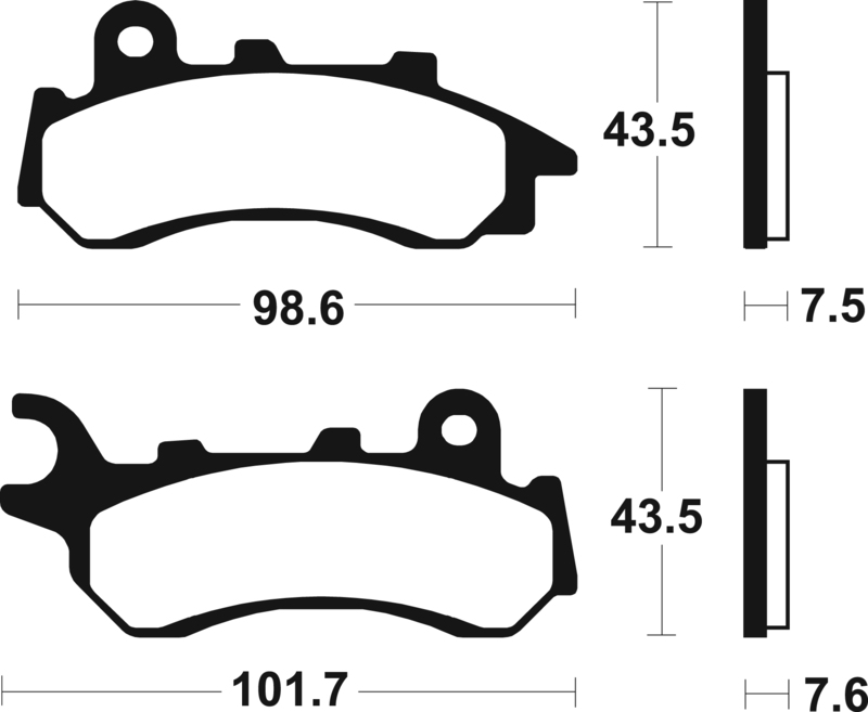 Tecnium - Brake Pads Organic voor Nissin Remklauw