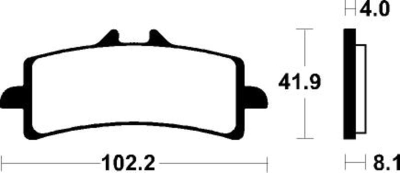 Tecnium - Brake Pads Sintered Metaal MTR401