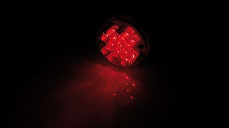 Shin Yo - Shiny Led-Taillight, Disc, Trn Lens E-Approved (1pc) - Afbeelding 3
