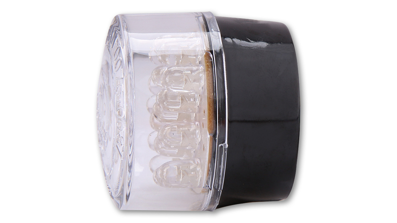 Shin Yo - Bullet Mini Led Taillight Insert Round Transparent Glass E-Approved - Afbeelding 2
