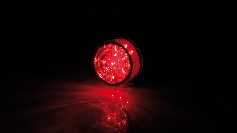 Shin Yo - Bullet Mini Led Taillight Insert Round Transparent Glass E-Approved - Afbeelding 4