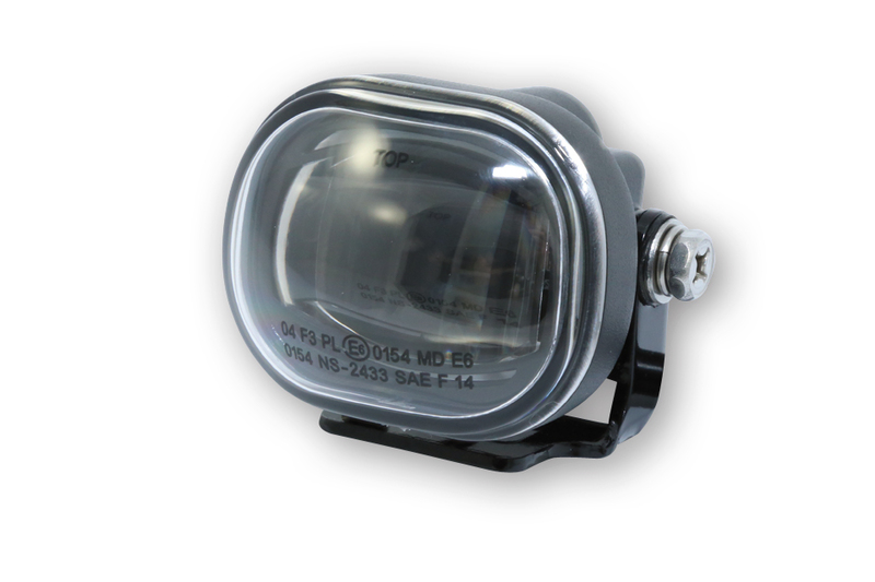 Highsider - Led-Micro Fog Headlight Black E-Approved (1pc)