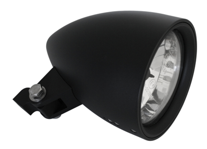 Highsider - Classic 3 Main Headlight Black E-Approved 4 1/2 Inch