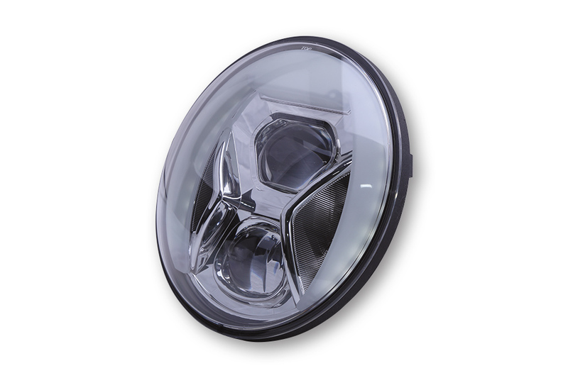 Highsider - Headlight Insert Typ 8 Chrome E-Approved 7 Inch LED