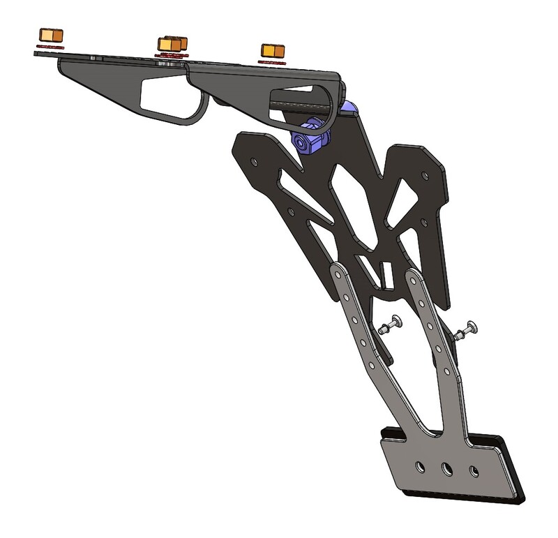 V Parts - Vpart Tail Tidy License Plate Holder - Afbeelding 5