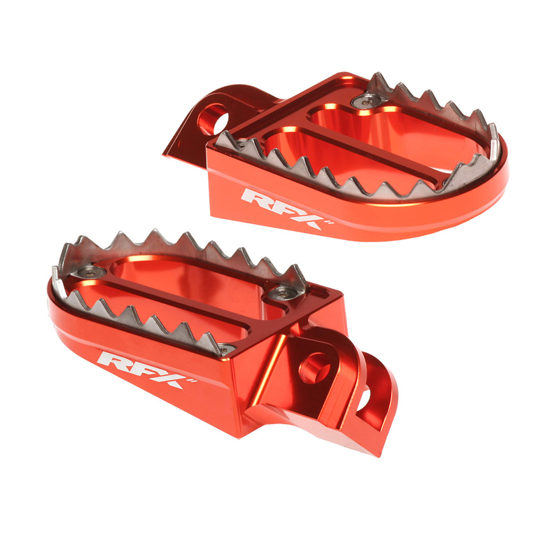 Rfx - Pro Shark Teeth Footrests Oranje