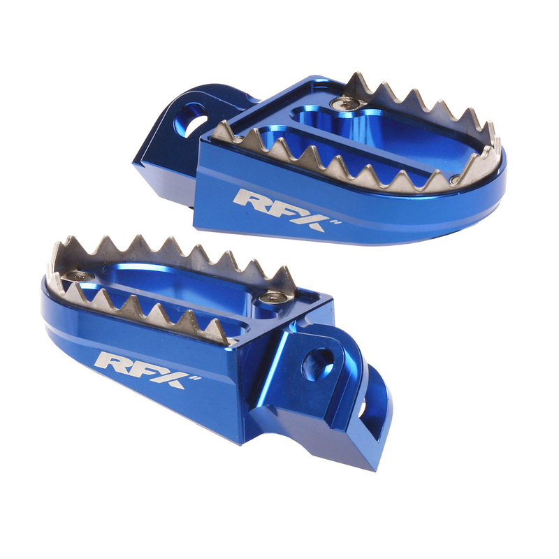 Rfx - Pro Shark Teeth Footrests blauw