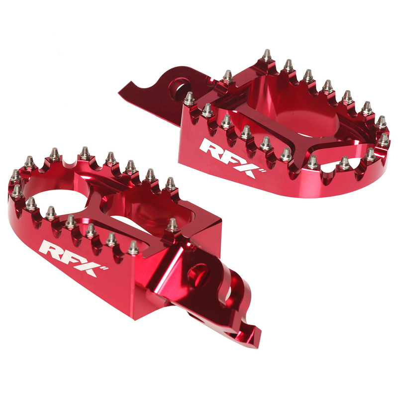 Rfx - Pro Cnc Alu Trials Footrest, Red