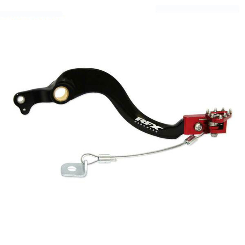 Rfx - Pro Solid-Tip Brake Pedal, Blk/Red