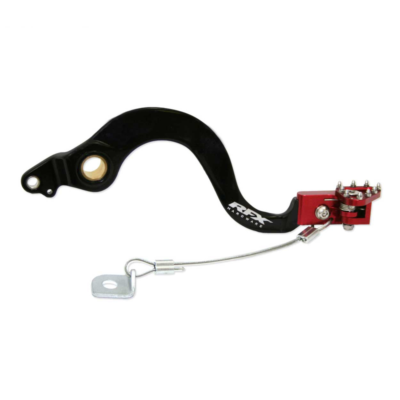 Rfx - Pro Flexi-Tip Brake Pedal, Blk/Red