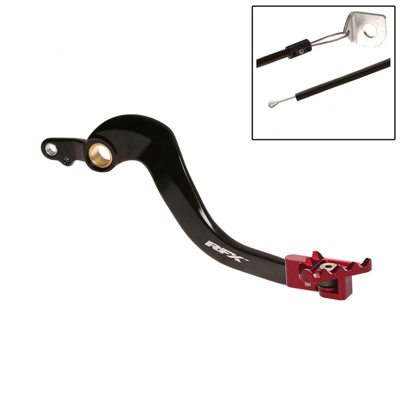 Rfx - Pro Flexi-Tip Brake Pedal, Blk/Red