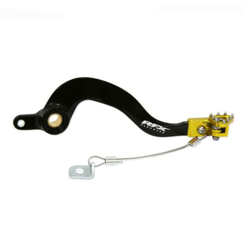 Rfx - Pro Solid-Tip Brake Pedal, Yellow Black/Yellow