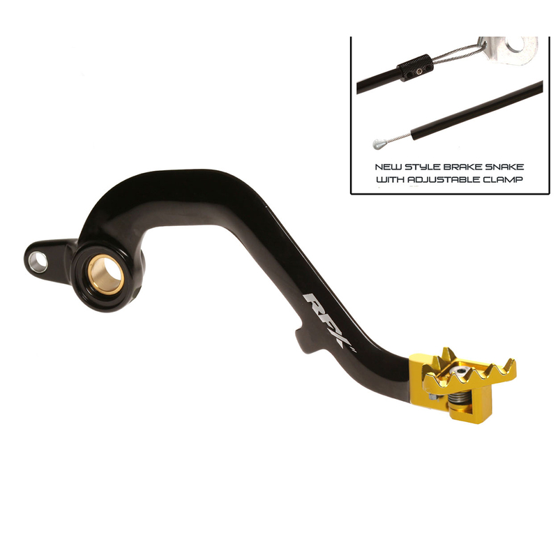 Rfx - Pro Flexi-Tip Brake Pedal, Blk/Yel