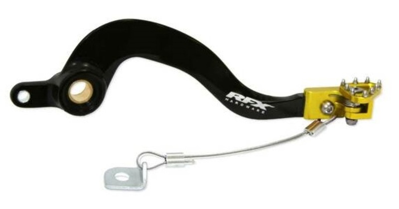 Rfx - Pro Solid-Tip Brake Pedal Black/Yellow
