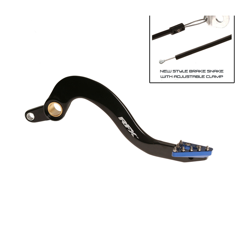Rfx - Pro Solid-Tip Brake Pedal, Blk/Blu