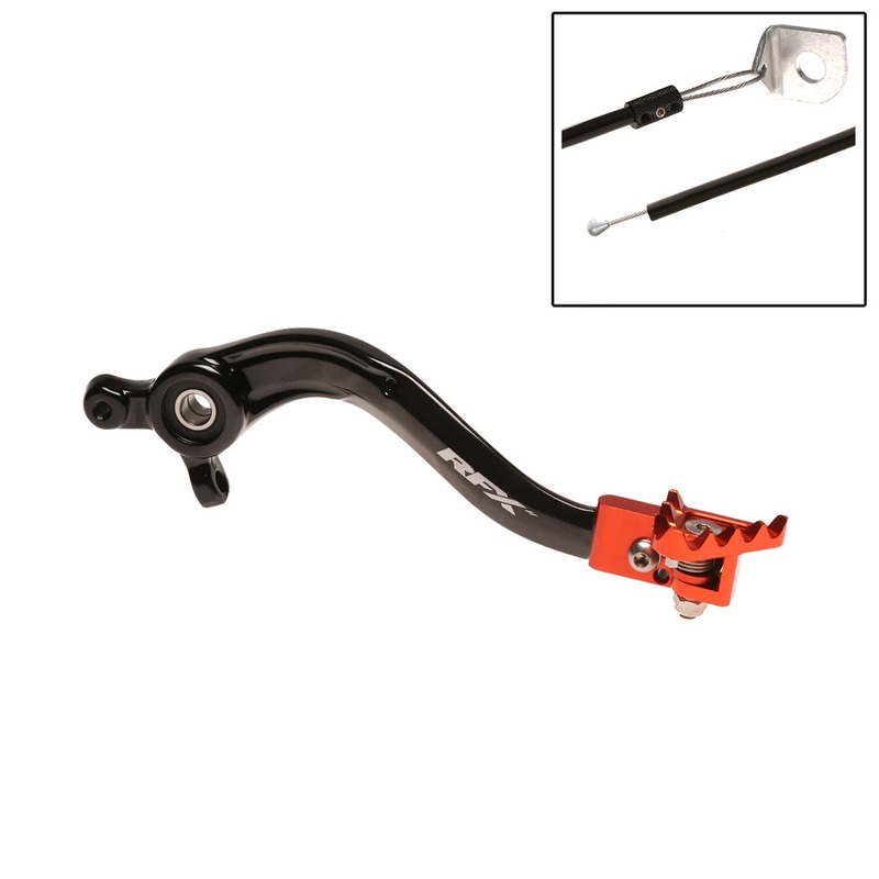 Rfx - Pro Flexi-Tip Brake Pedal Black/Orange