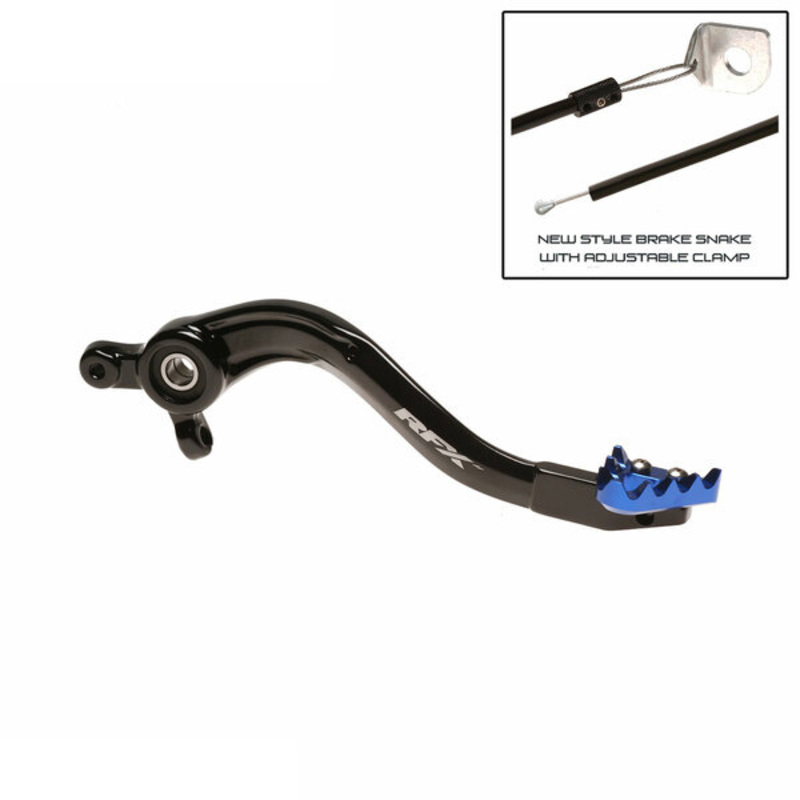 Rfx - Pro Solid-Tip Brake Pedal Black/Blue