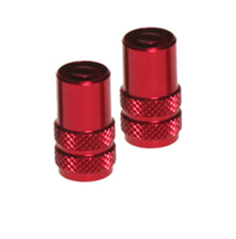 Rfx - Sport Valve Caps Inc Key 2Pcs, Red