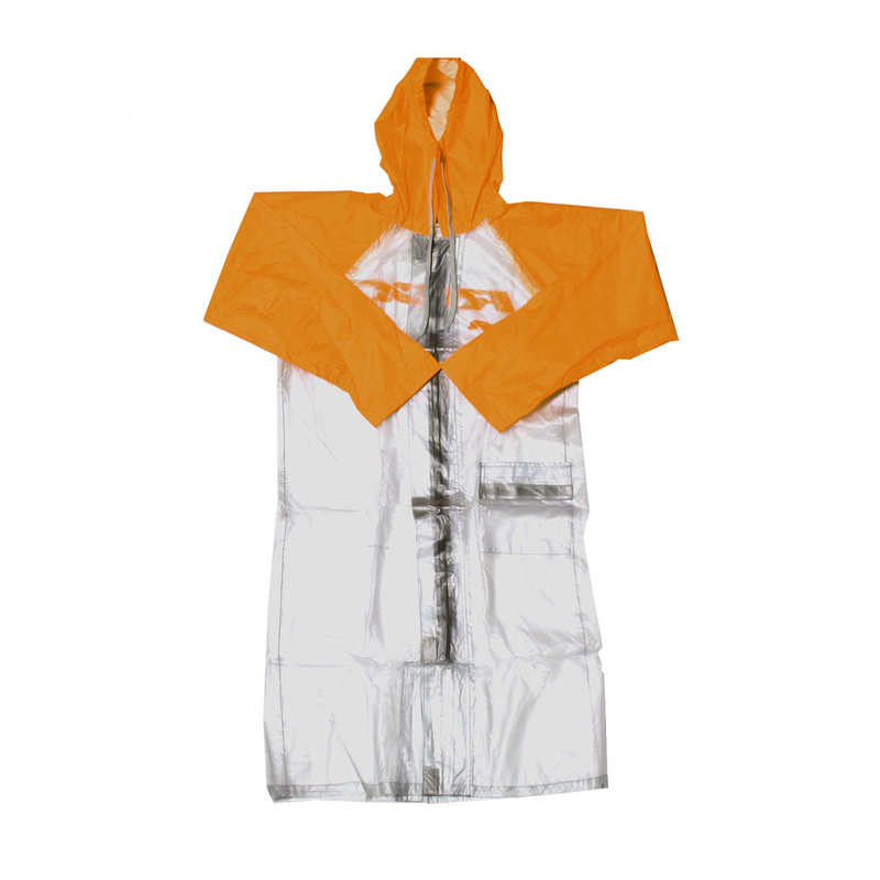 Rfx - Race Rain Coat Long Clear/Orange