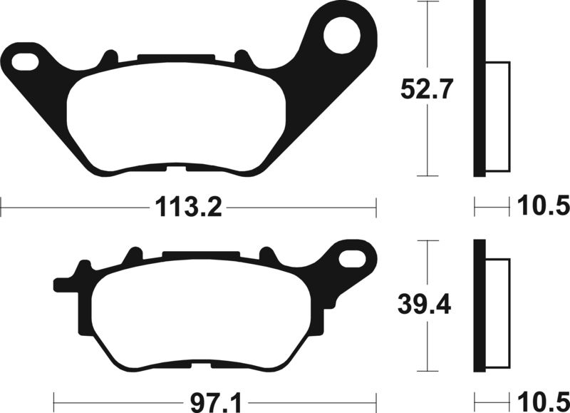 Tecnium - Brake Pads Organic voor Scooter
