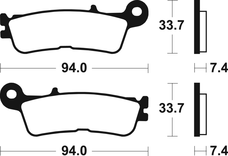 Tecnium - Brake Pads Sinter Metal voor MX/ATV
