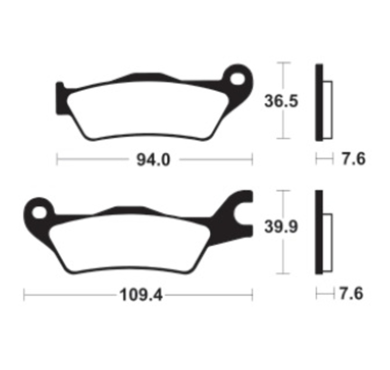 Tecnium - Brake Pads Organic