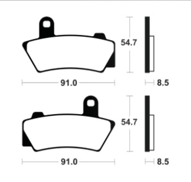 Tecnium - Brake Pads Sinter Metal Street Performance