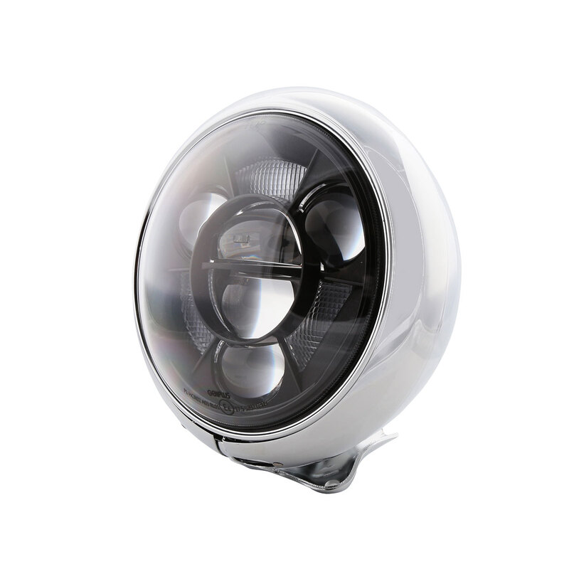 Highsider - Led-Hl Hd-Style Type 11, Chr 7 Inch Led Koplamp met Tfl