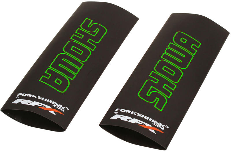 Rfx - Race Forkshrink Upper Fork Guard met Showa-logo, Groen