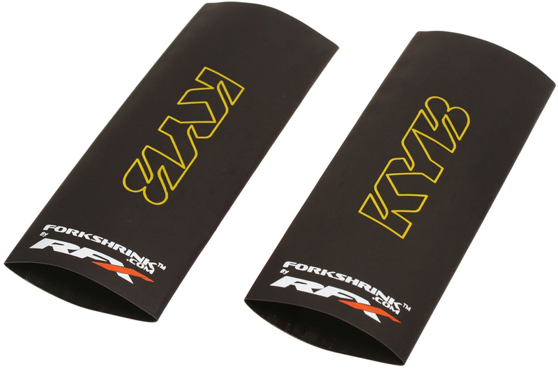 Rfx - Race Forkshrink Upper Fork Guard met KYB-logo, geel