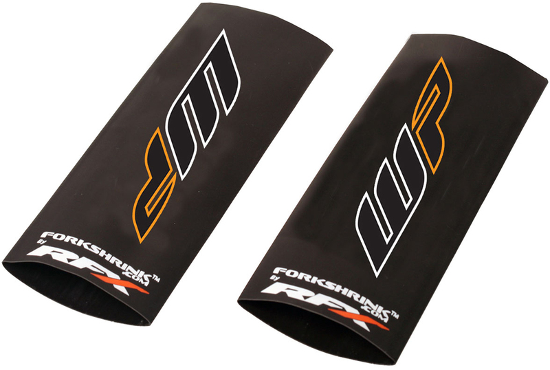 Rfx - Race Forkshrink Upper Fork Guard Wit/Oranje met KYB Logo
