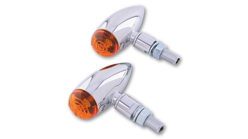 Highsider - Micro-Bullet Winker Plain, Chr (Pair), Front & Rear