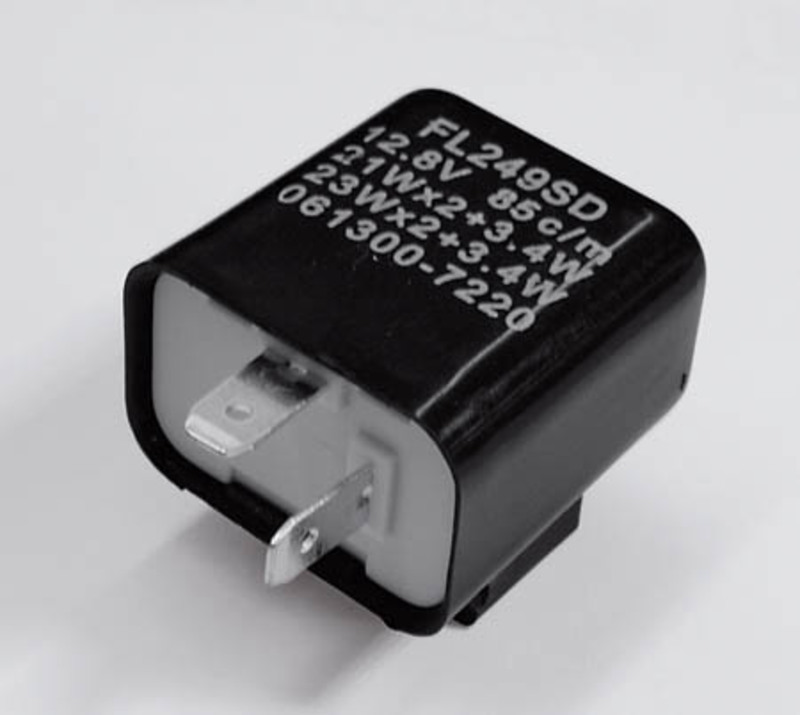 Highsider - Flasher Relay 2 Pin 12V 21W Black