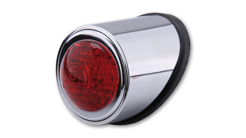 Highsider - Led Taillight Old School Type 1 Chrome E-Approved (1pc)