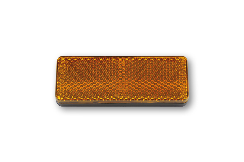 Highsider - Reflector Rectangular Adhesive 89 x 35.5 mm Yellow Smart Fork